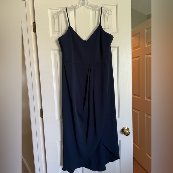 Lulu's Blue Midi Dress - Picture 2 of 4